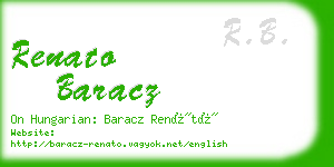 renato baracz business card